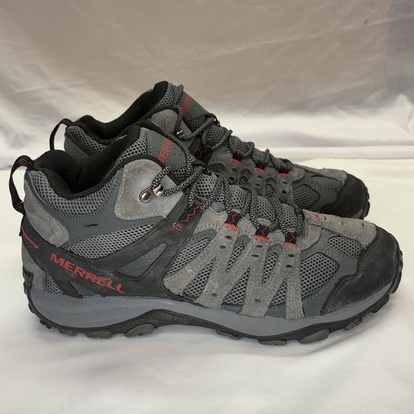 Merrell Accentor 3 Mid WP Hiking Boots Men\'s 11 Grey Red Waterproof J135479 main image 8